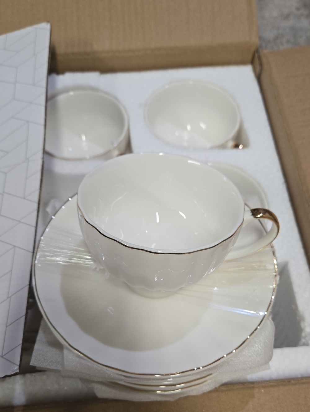 Set Of 6 Coffee/ Tea Cup+plates